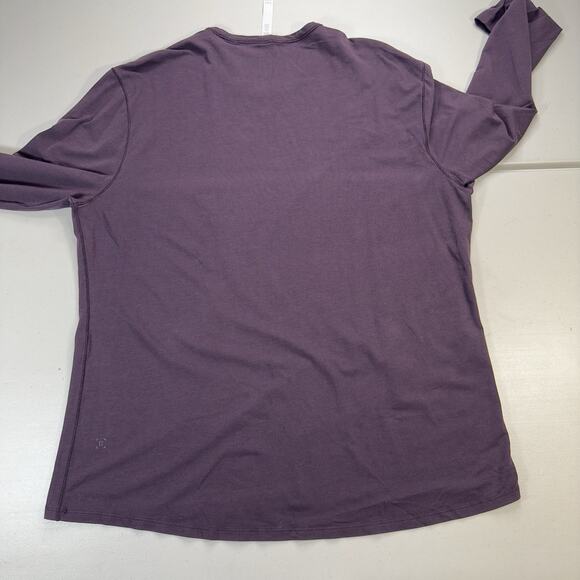 Lululemon Shirt Men’s XXL Color Eggplant Relaxed Fit Training Soft Pima Cotton - Picture 6 of 6